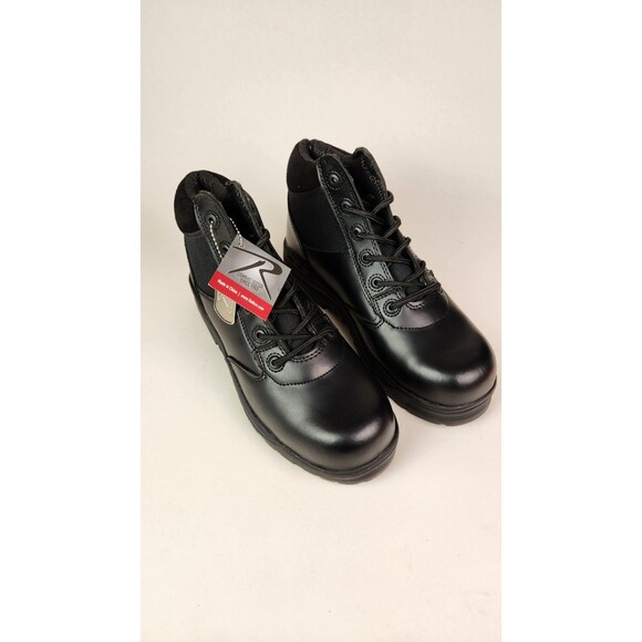 Black Forced Entry Boots Leather Tactical Public Safety Comfort Low Work Boot 6" - Picture 1 of 7